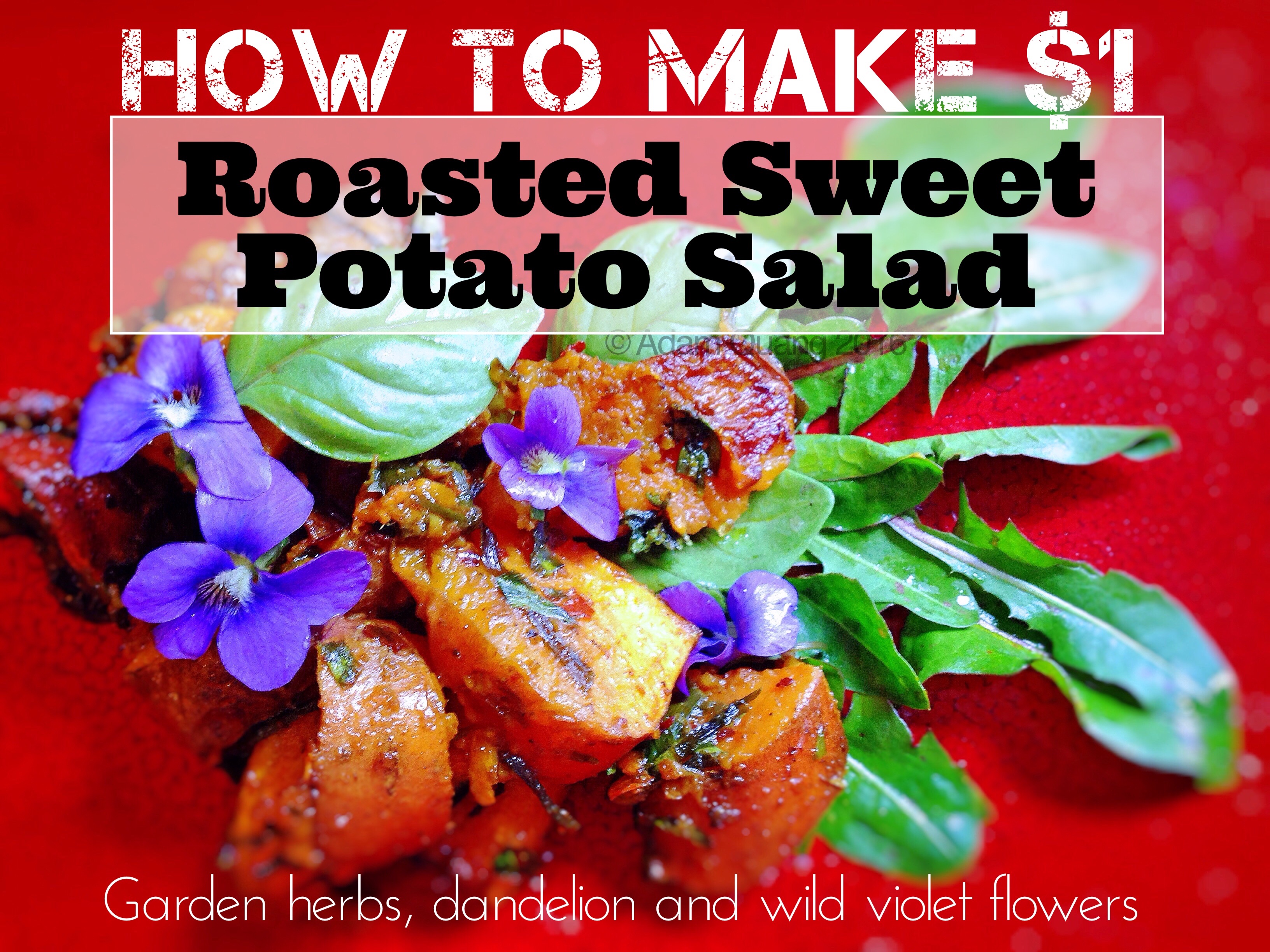 How To Make Roasted Sweet Potato Salad with Garden Herbs